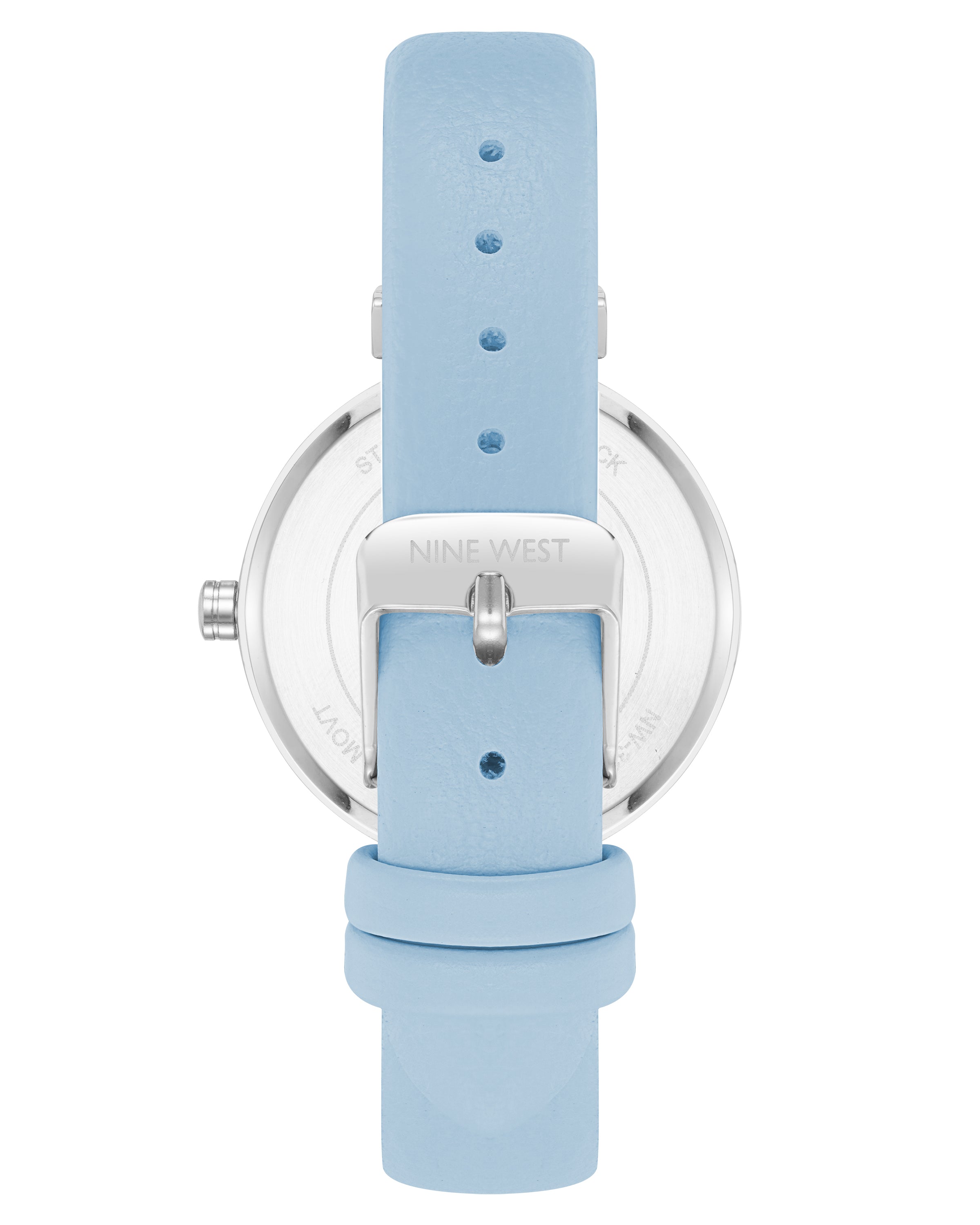 Pink Floral Dial Strap Watch